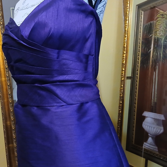 Alfred Sung Short Dress for Bridesmaids - Picture 3 of 13